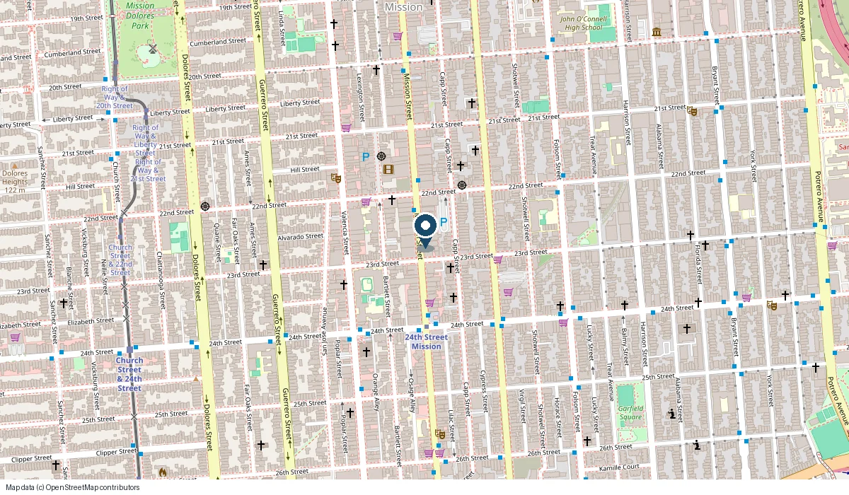 Map showing the location of Sun Fat Seafood Co